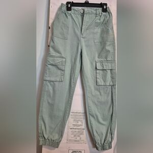 Pink Velvet Light Green Cargo Pants Worn Twice Times